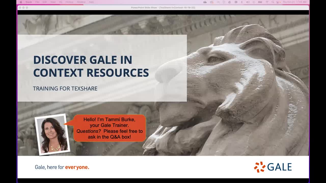 For TexShare: Discover Gale In Context Resources