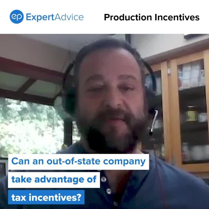 Joseph Chianese from Entertainment Partners explains how production companies can take advantage of out-of-state tax incentives.
