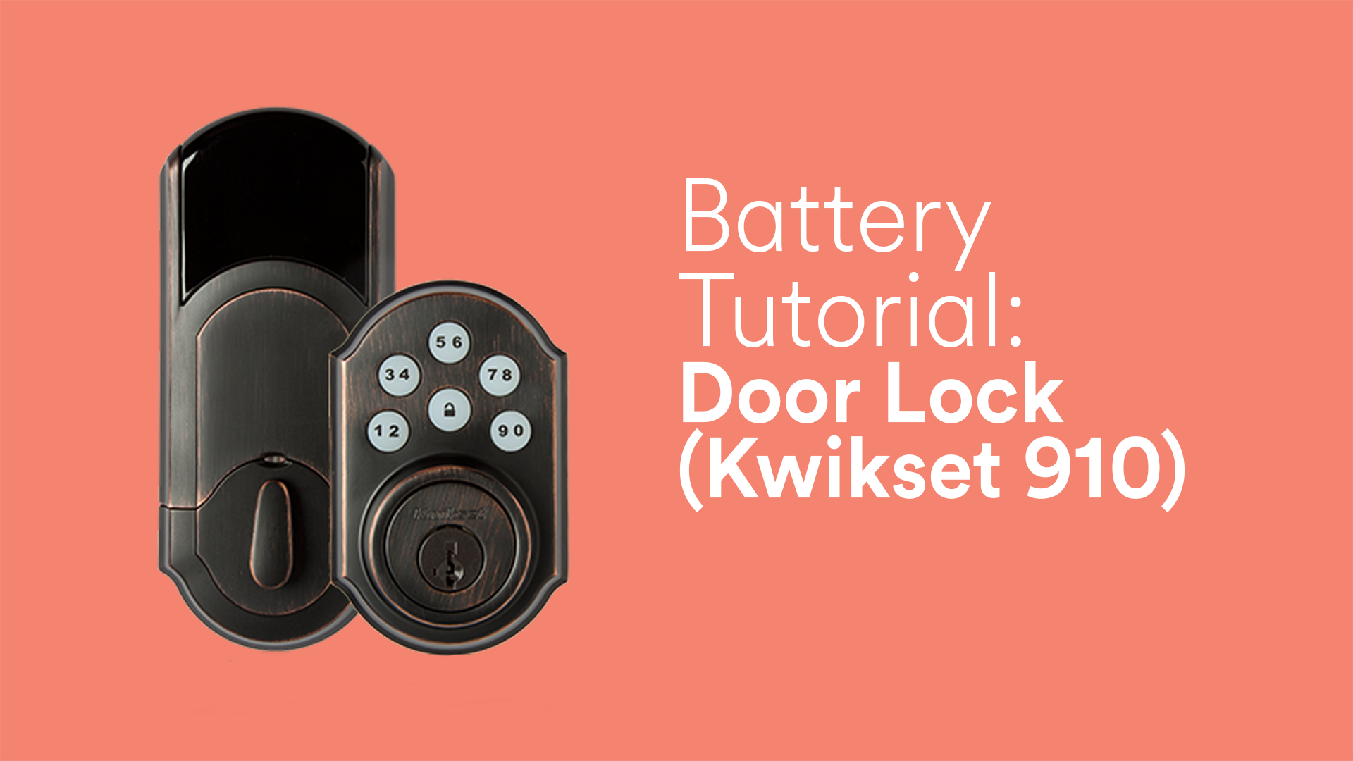 Come cambio la batteria nella serratura della mia porta Vivint?