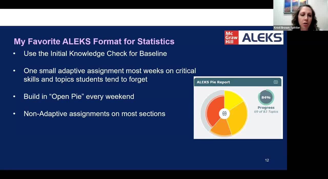 Statistically Speaking - Improve Stat Student Success with ALEKS