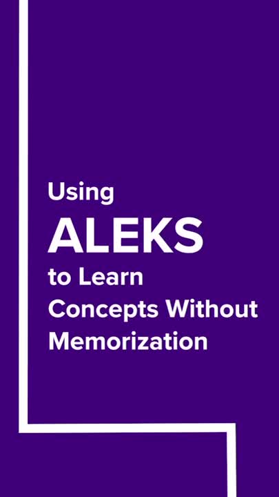 Learning concepts with ALEKS
