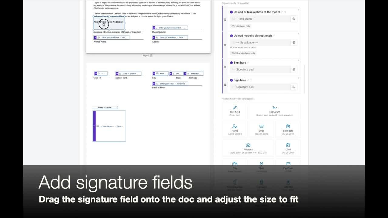 6 - Signature fields