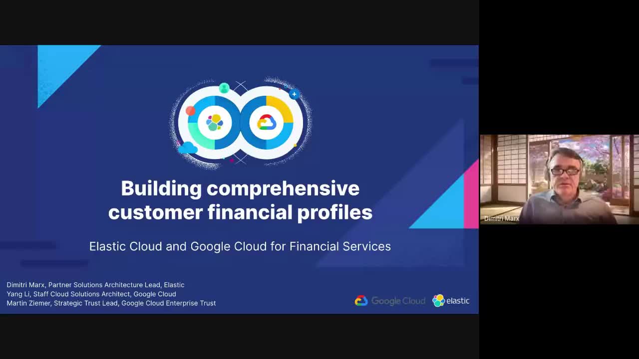 How to build comprehensive customer financial profiles with Elastic Cloud and Google Cloud