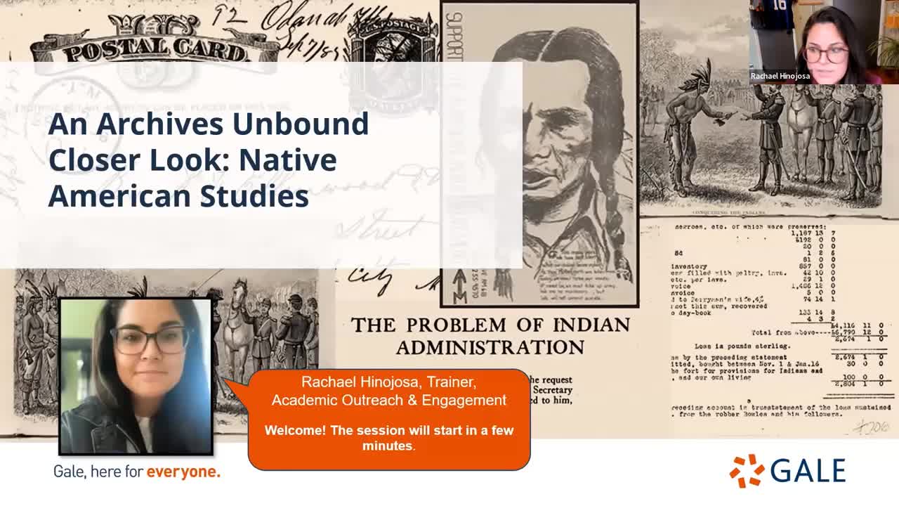 An Archives Unbound Closer Look: Native American Studies - For Higher Ed Users
