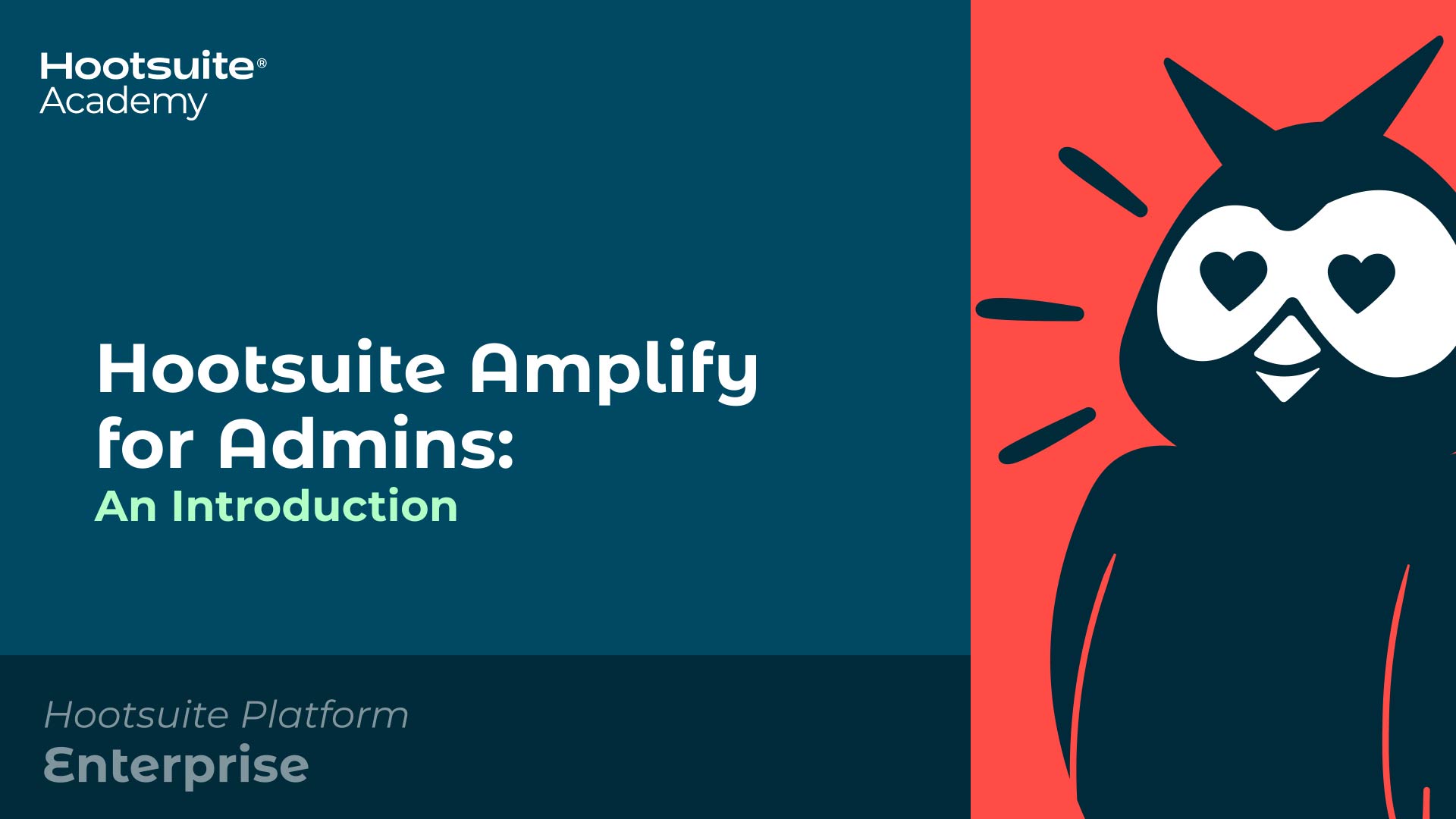 Introduction to Amplify for admins video.