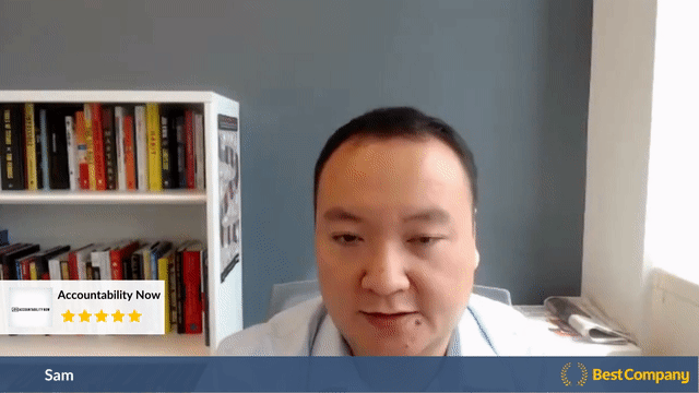 Sam Xia Customer Review Video About Accountability Now