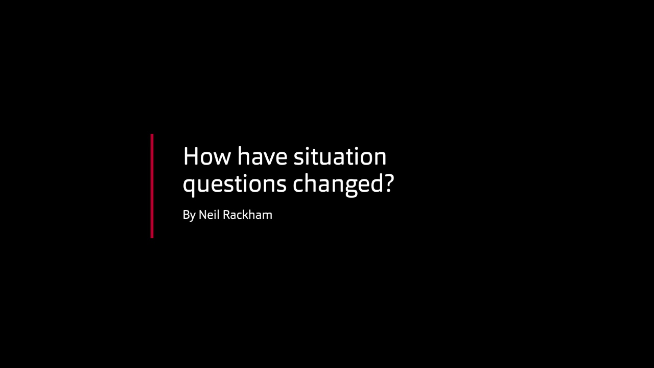 Neil Rackham - Situation questions