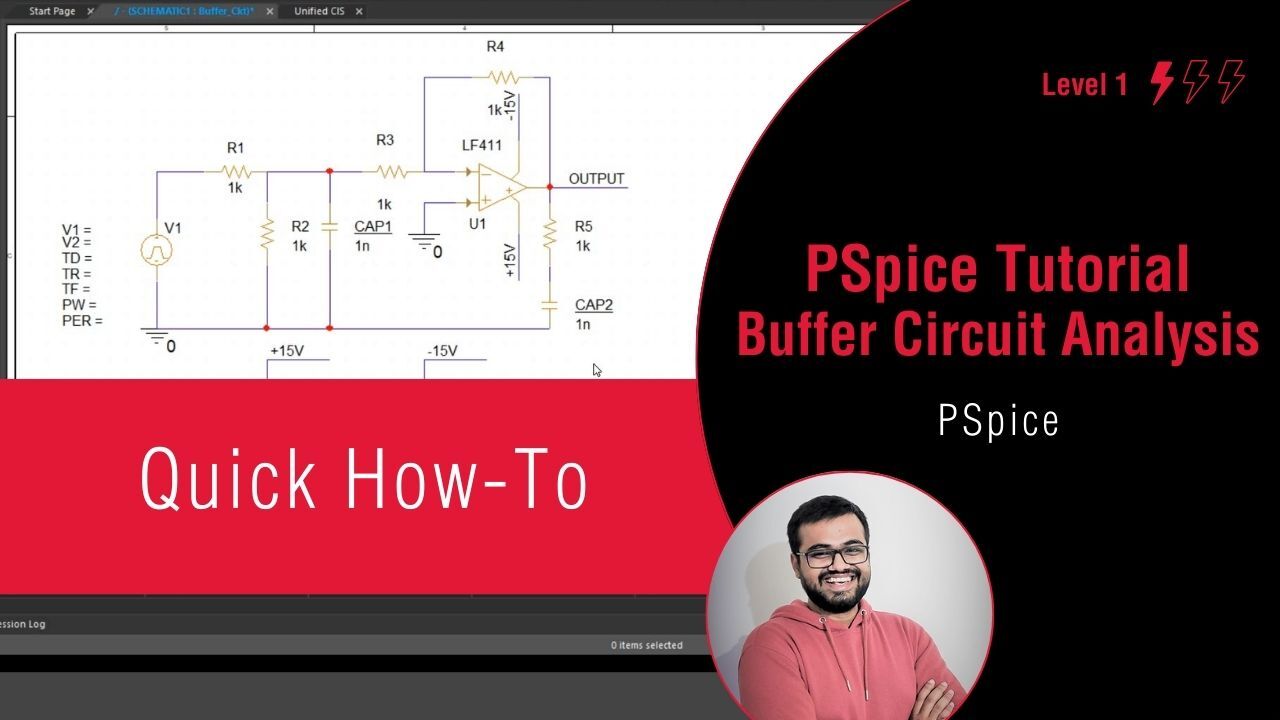 PSpice Simulation Tutorial: Buffer Circuit Analysis