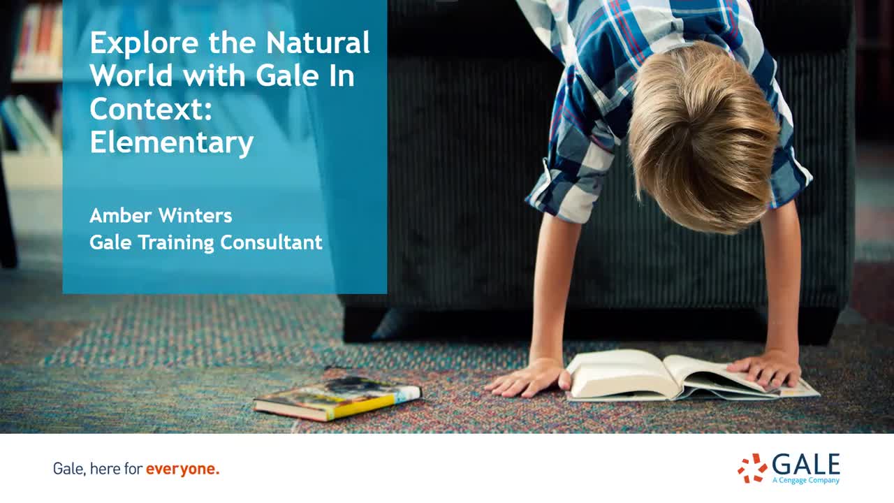 Explore the Natural World with Gale In Context: Elementary</i></b></u></em></strong>