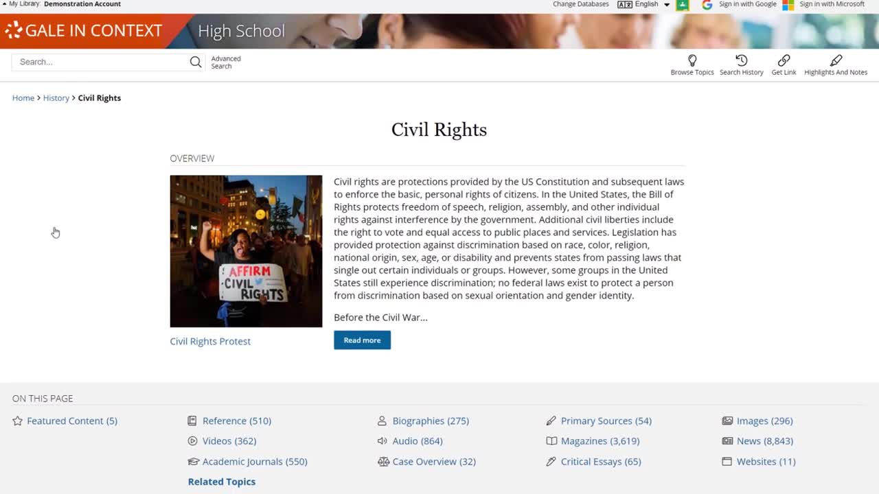 Gale In Context: High School - Topic Pages</i></b></u></em></strong>
