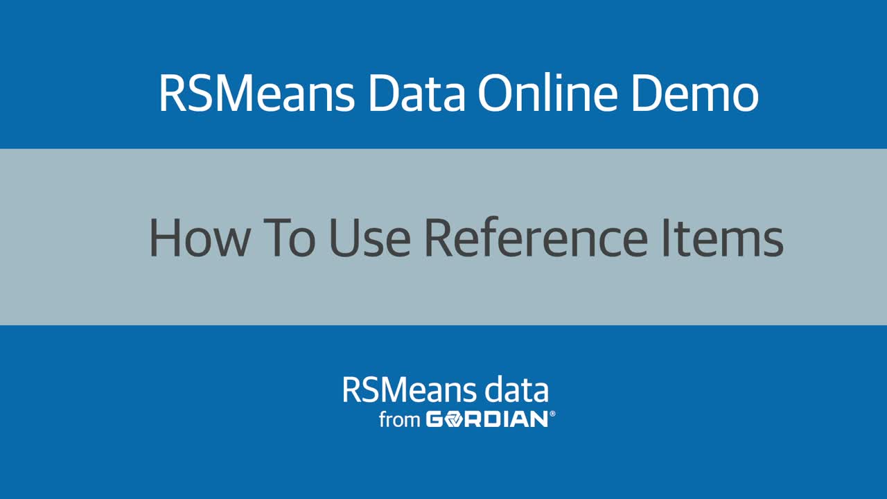 How To Use Reference Items