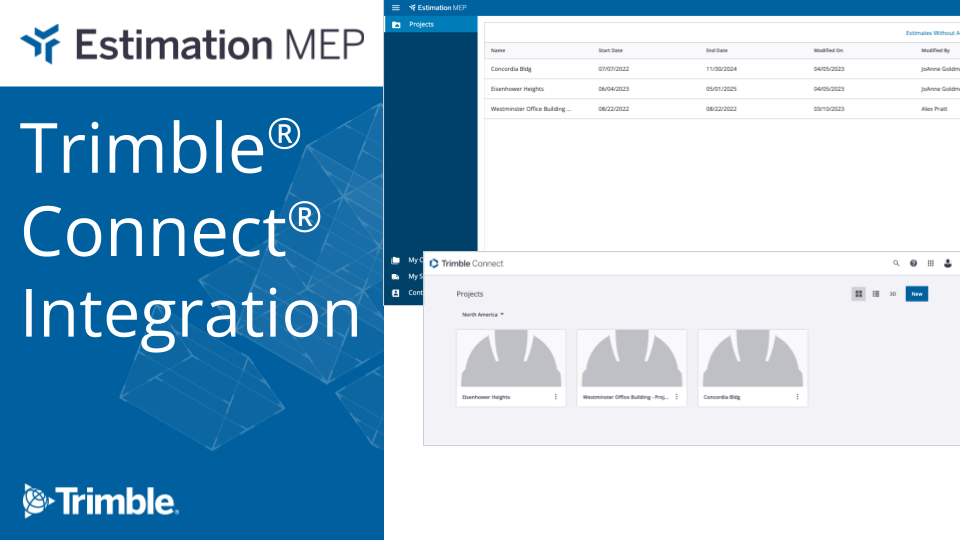 Estimation MEP - Trimble® Connect® Integration