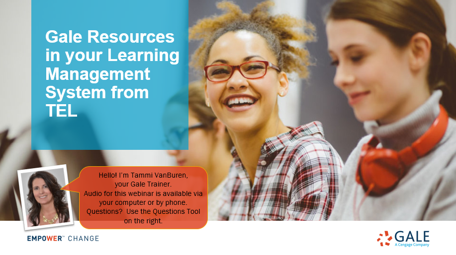 Gale Resources in your Learning Management System from TEL</i></b></u></em></strong>