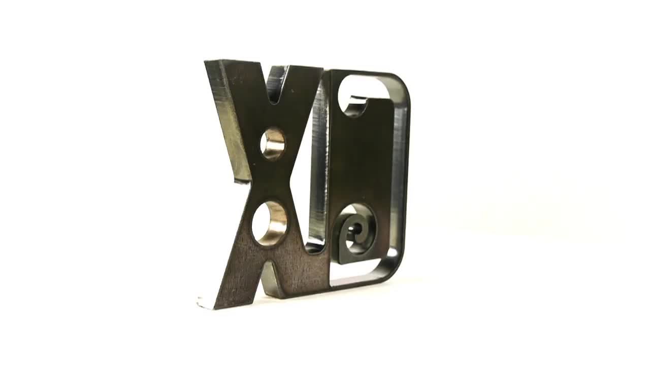 HPRXD sample 12 mm (.5 in) mild steel