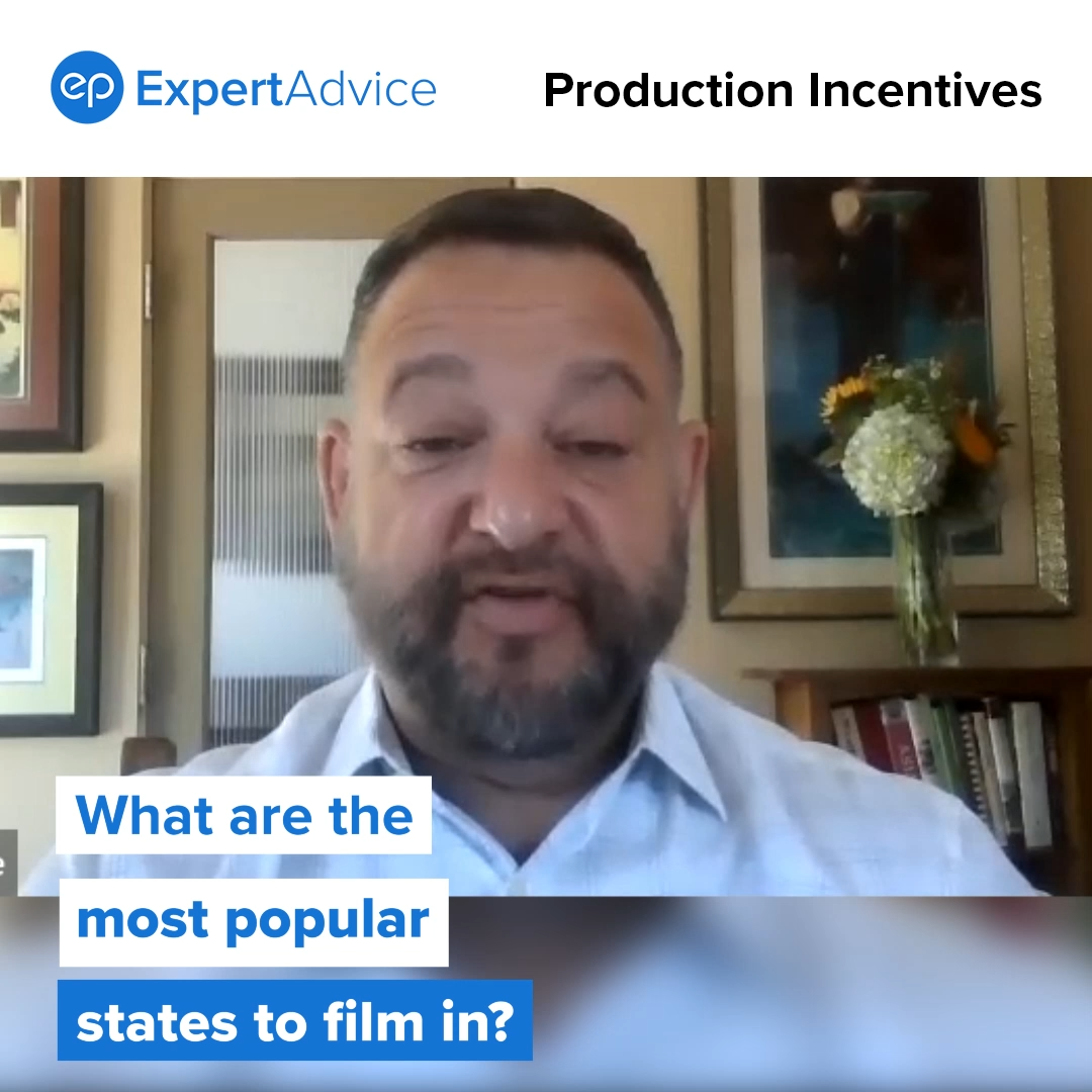 Joe Chianese from Entertainment Partners explains the most popular states for US production incentives