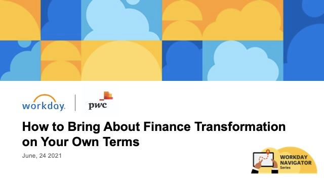 Screenshot for How to Bring About Finance Transformation on Your Own Terms