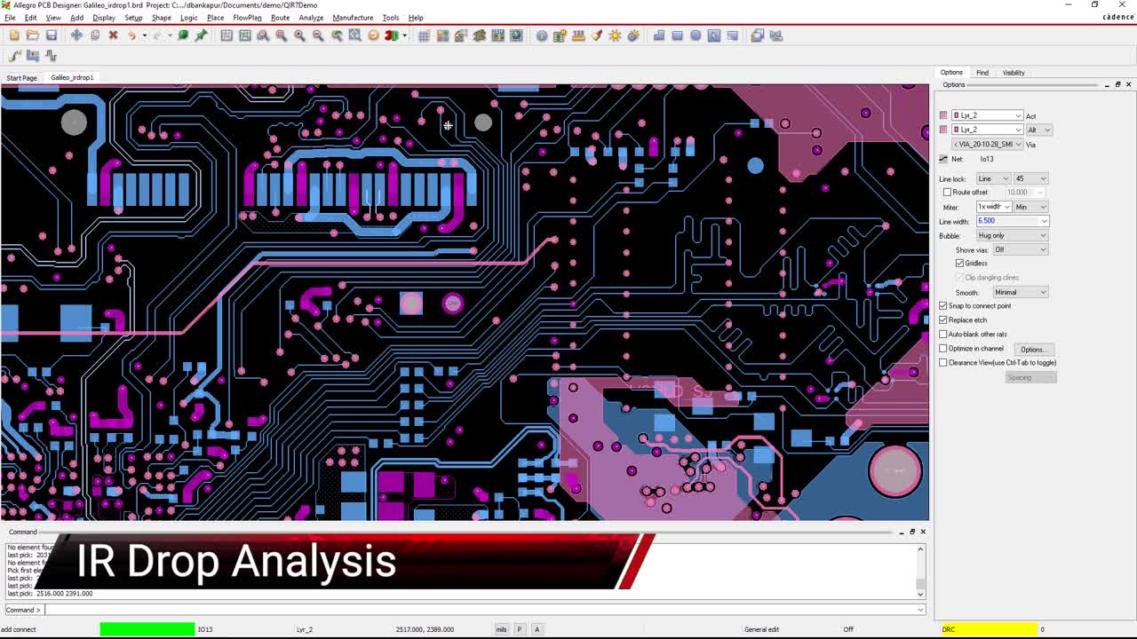 Validating the power integrity of a PDN using PCB post-layout simulation