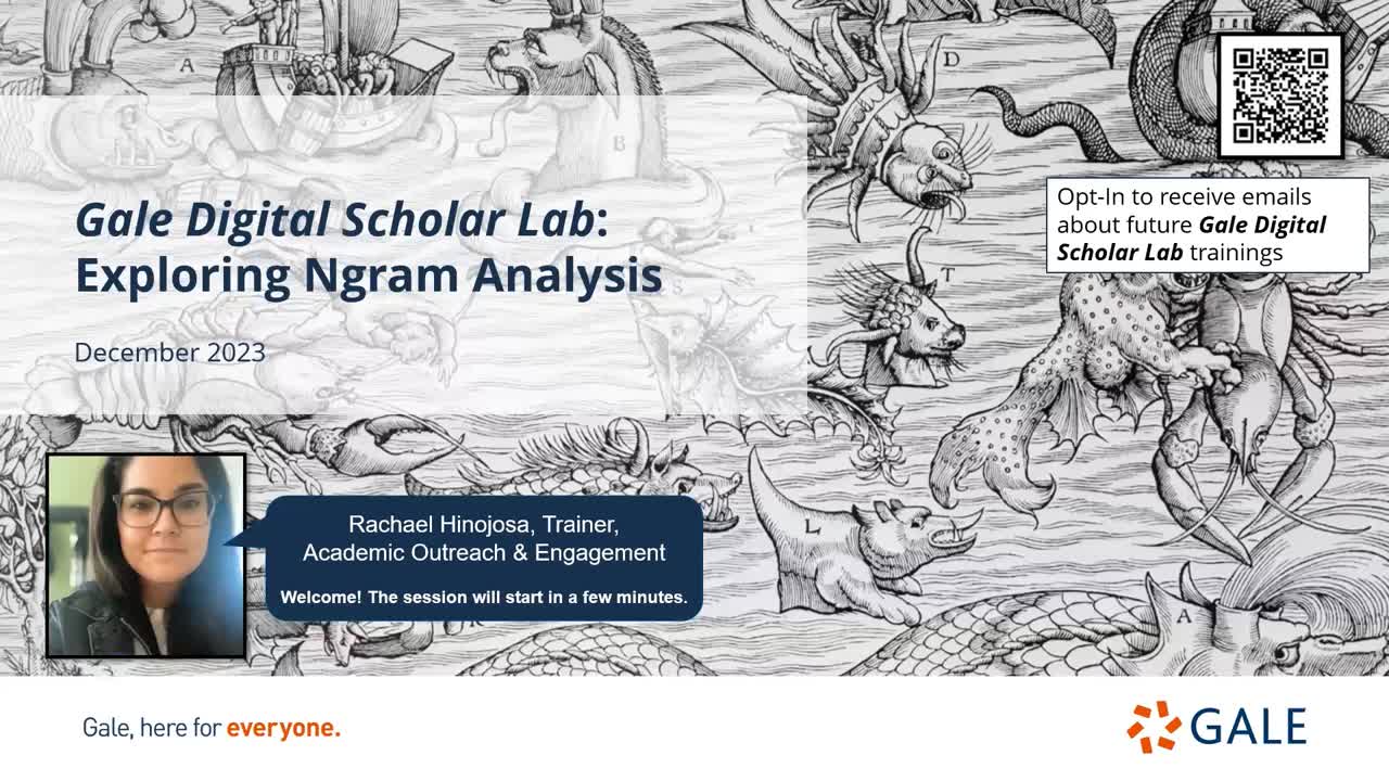 Gale Digital Scholar Lab: Exploring Ngram Analysis - For Higher Ed Users