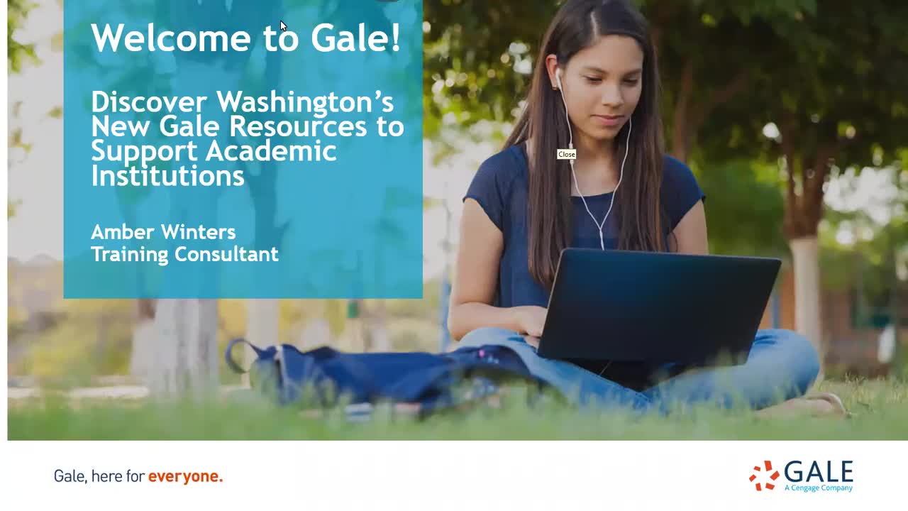 Welcome to Gale! Discover Washington's New Gale Resources to Support Academic Institutions
