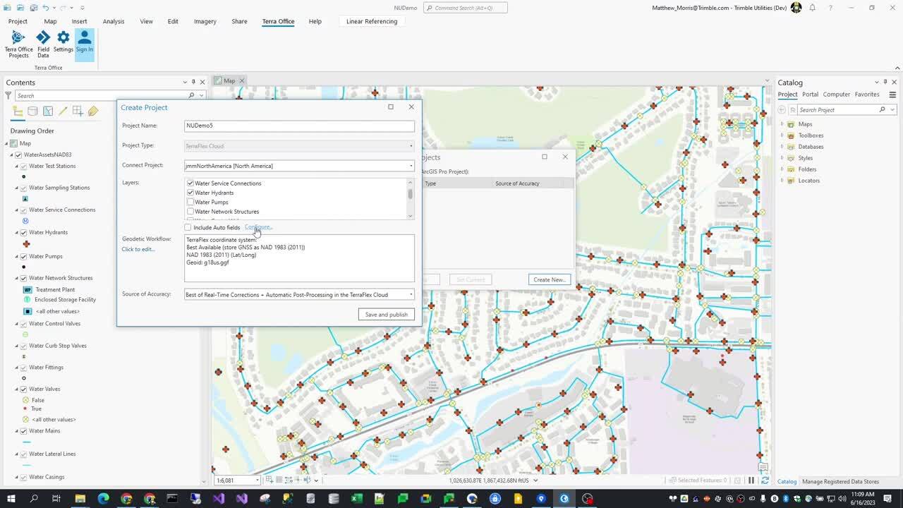 Video showing a demo of the Terra Office add-in for ArcGIS Pro workflow