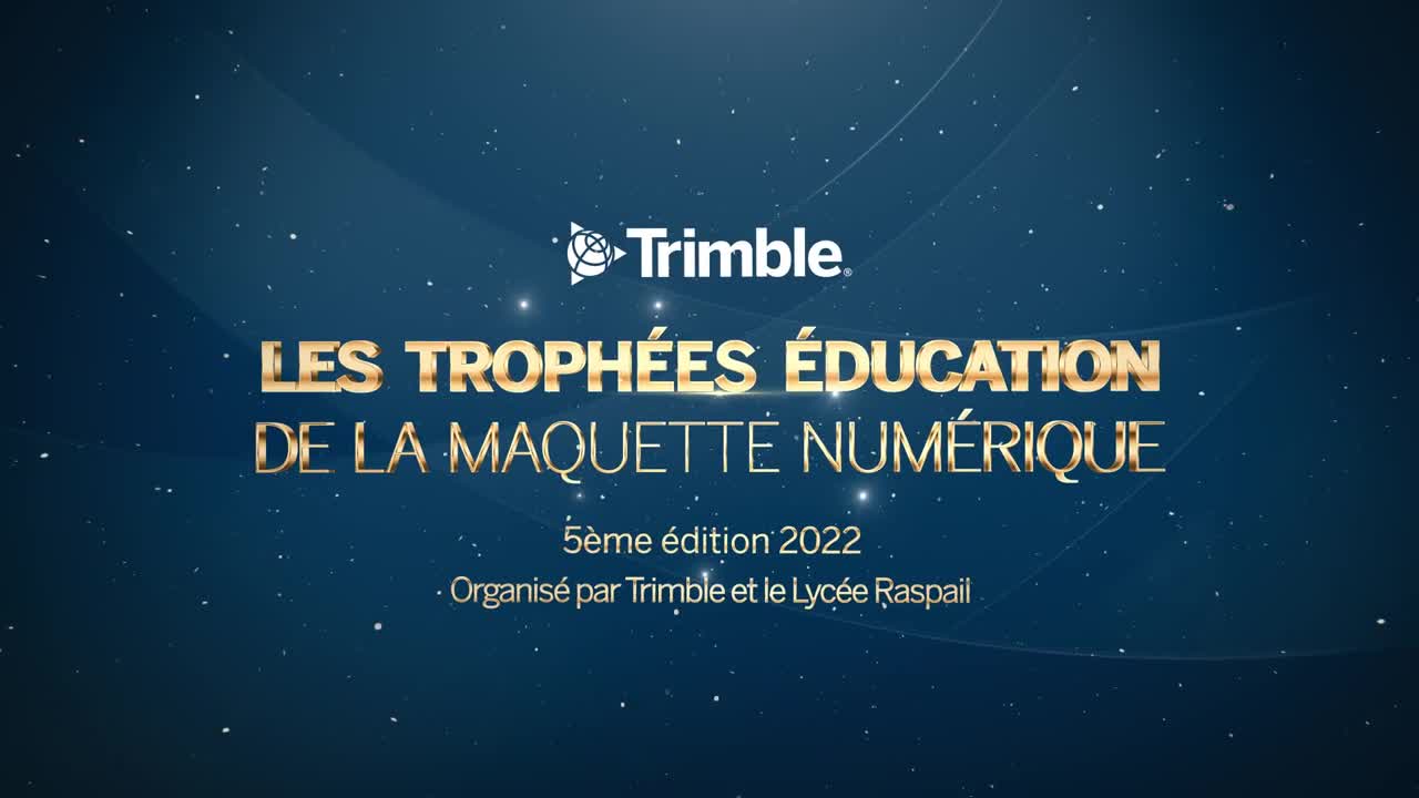 Les Lauréats des Trophées Éducation de la Maquette Numérique 2022