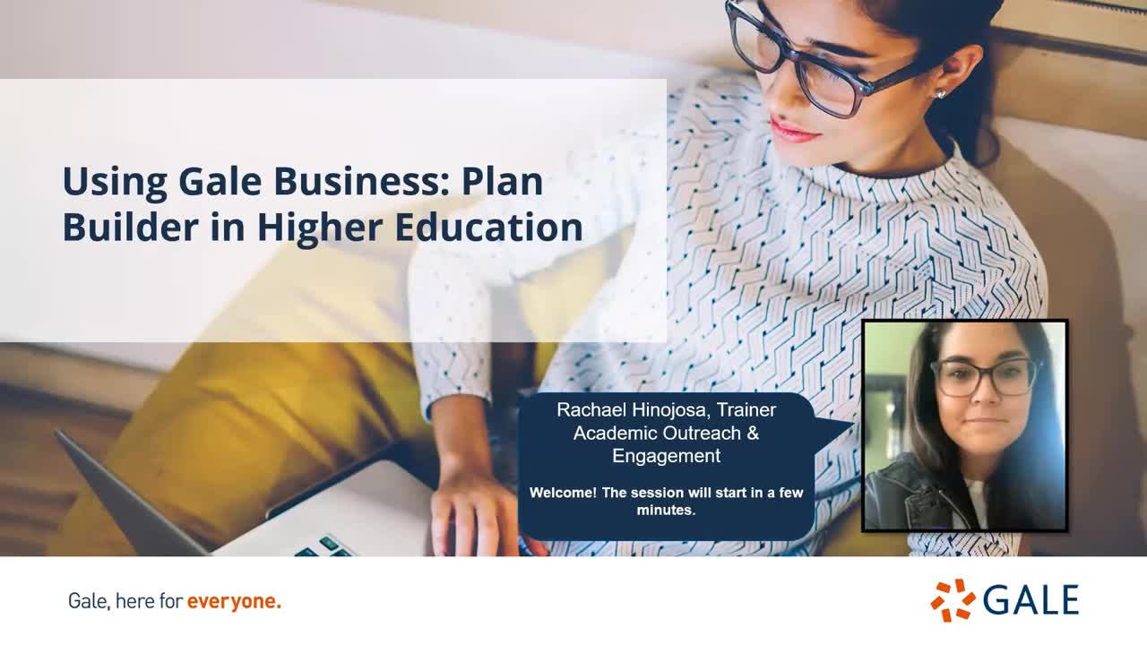 Using Gale Business: Plan Builder in Higher Education