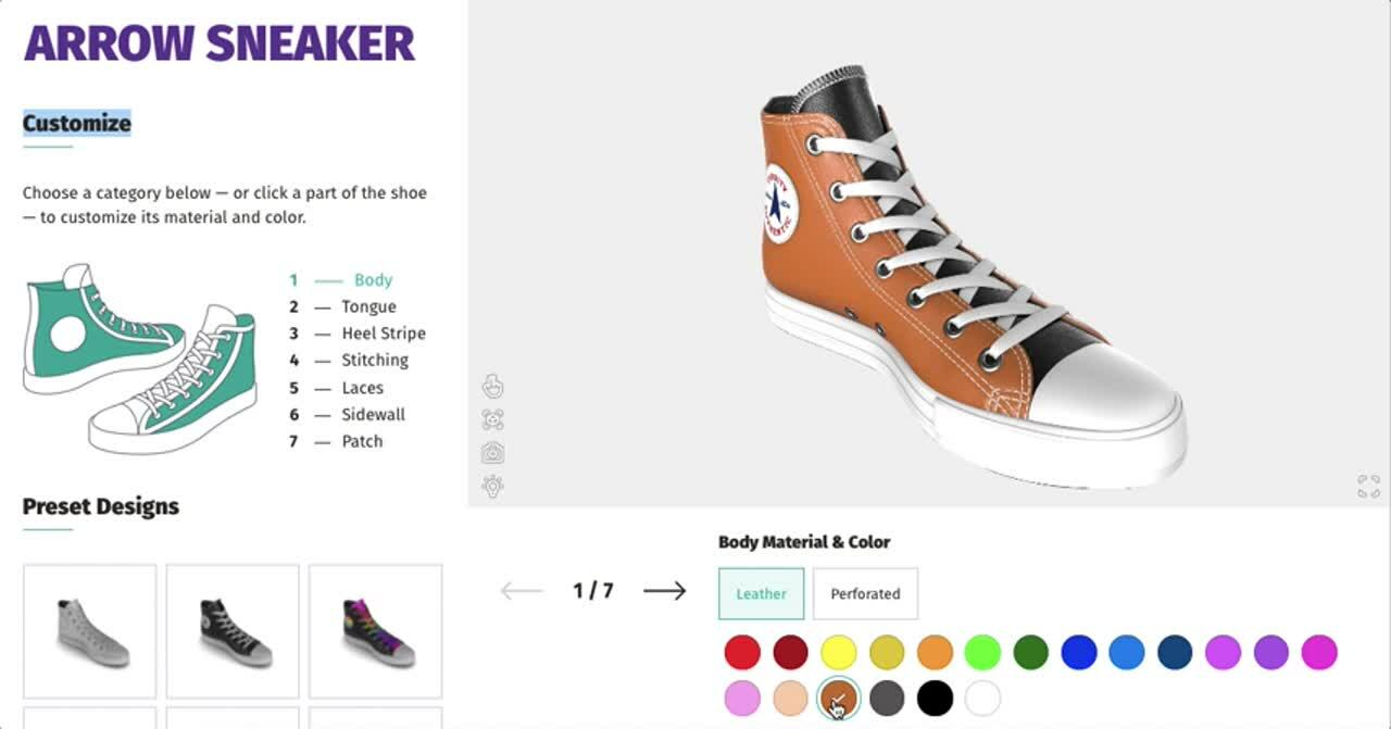 Shopify Sneaker Configurator