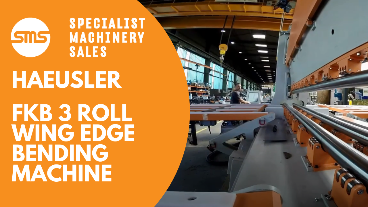 Haeusler FKB 3 Roll Wing Edge Bending Machine Specialist Machinery Sales