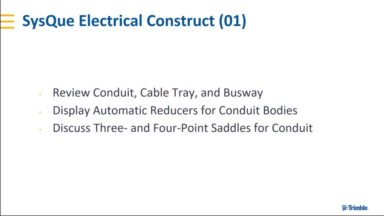 Electrical Construct in SysQue