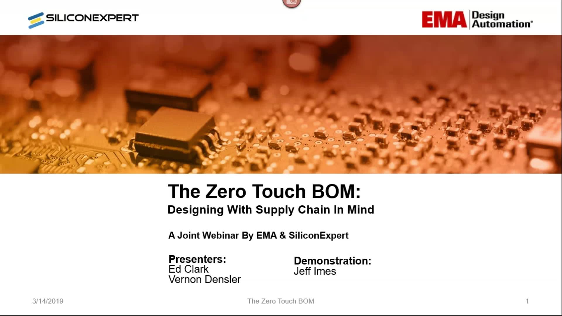 On-Demand Webinar: The Zero Touch BOM: Prevent Component Sourcing Issues Before they Happen