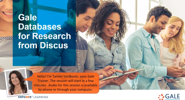 For Discus:  Gale Databases for Research from Discus</i></b></u></em></strong>