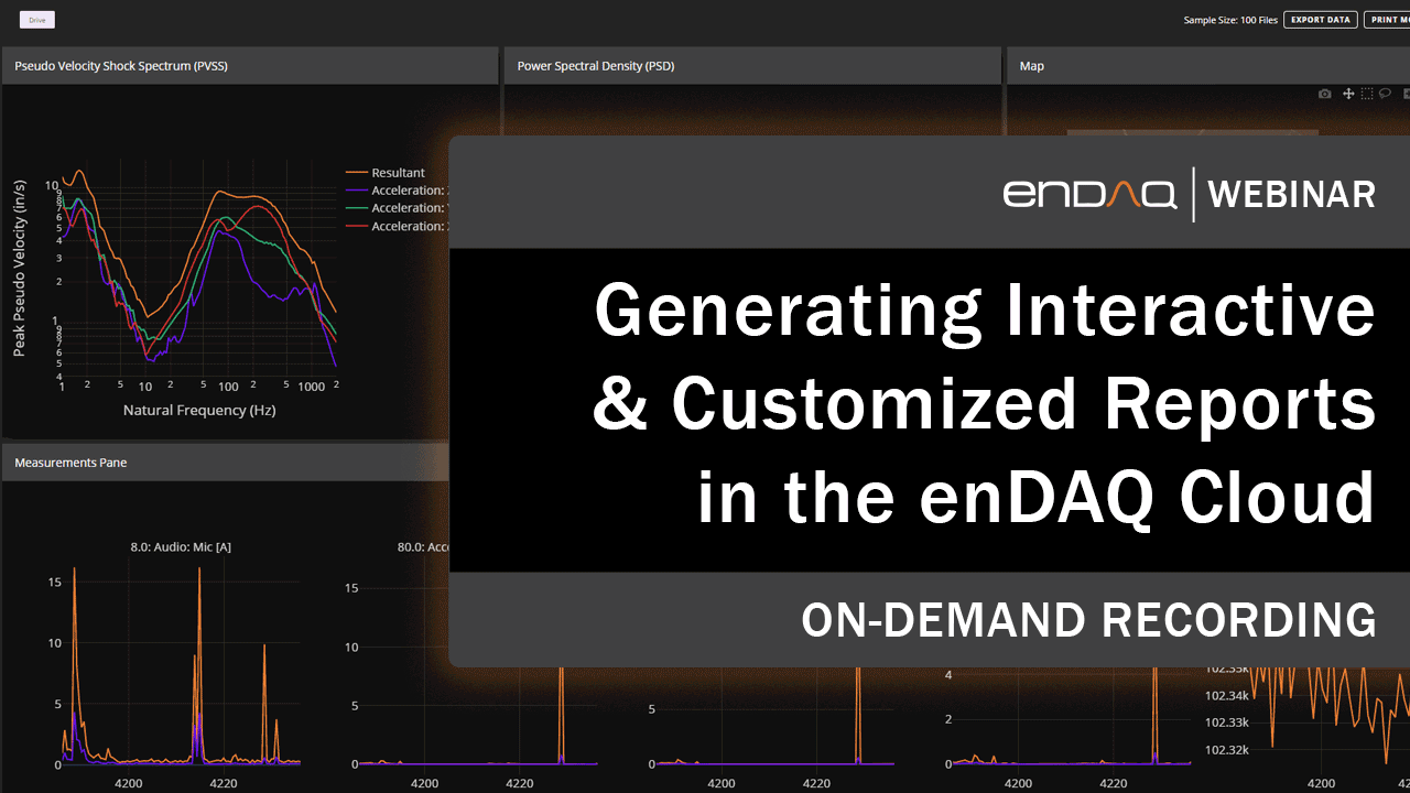 Generating Interactive & Customized Reports in the enDAQ Cloud