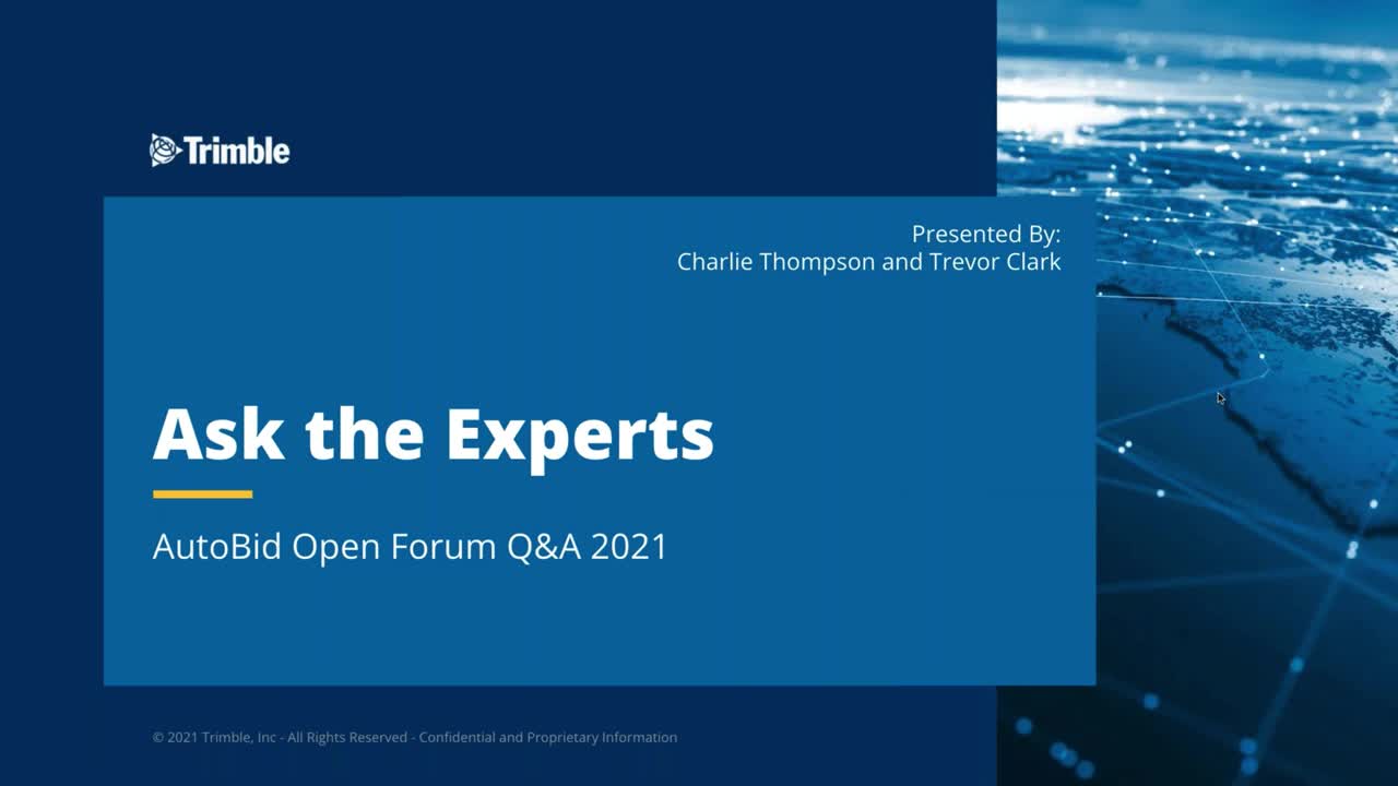 Ask the Expert - AutoBid Open Forum 2021