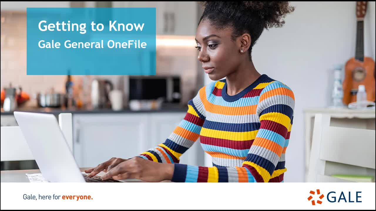 Gale General OneFile - For Higher Ed Users