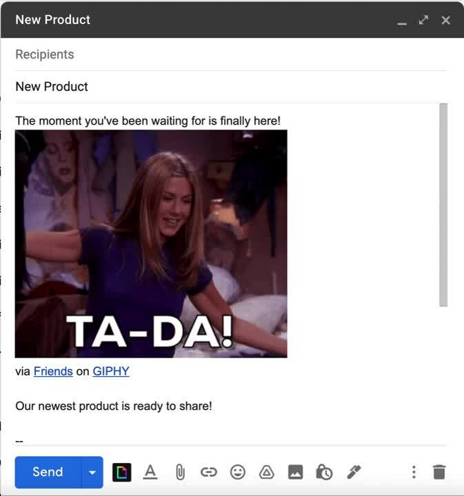 GIF in an email