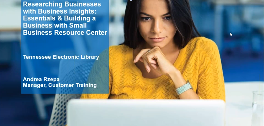 Researching Businesses with Business Insights: Essentials and Building a Business with Small Business Resource Center