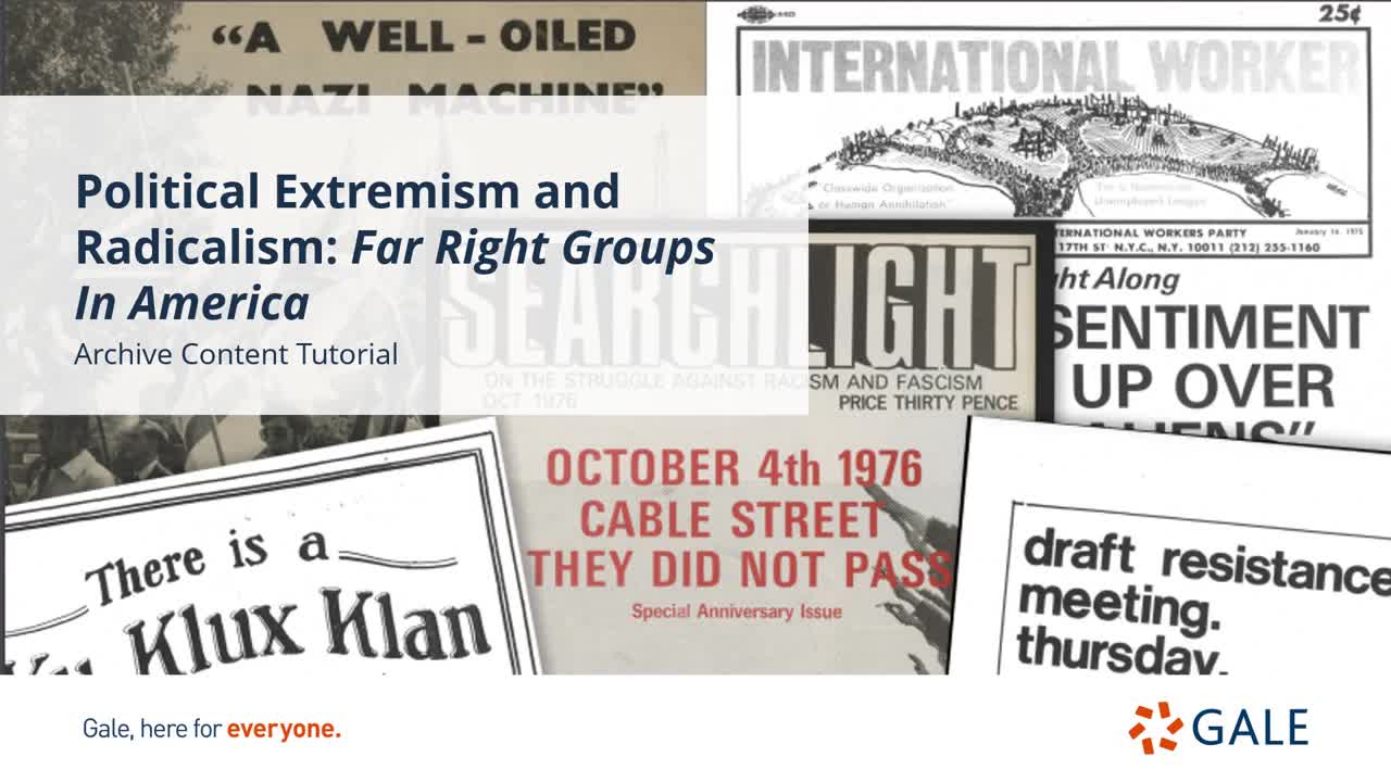 Political Extremism and Radicalism: Far Right Groups In America - Content Overview - For Higher Ed Users