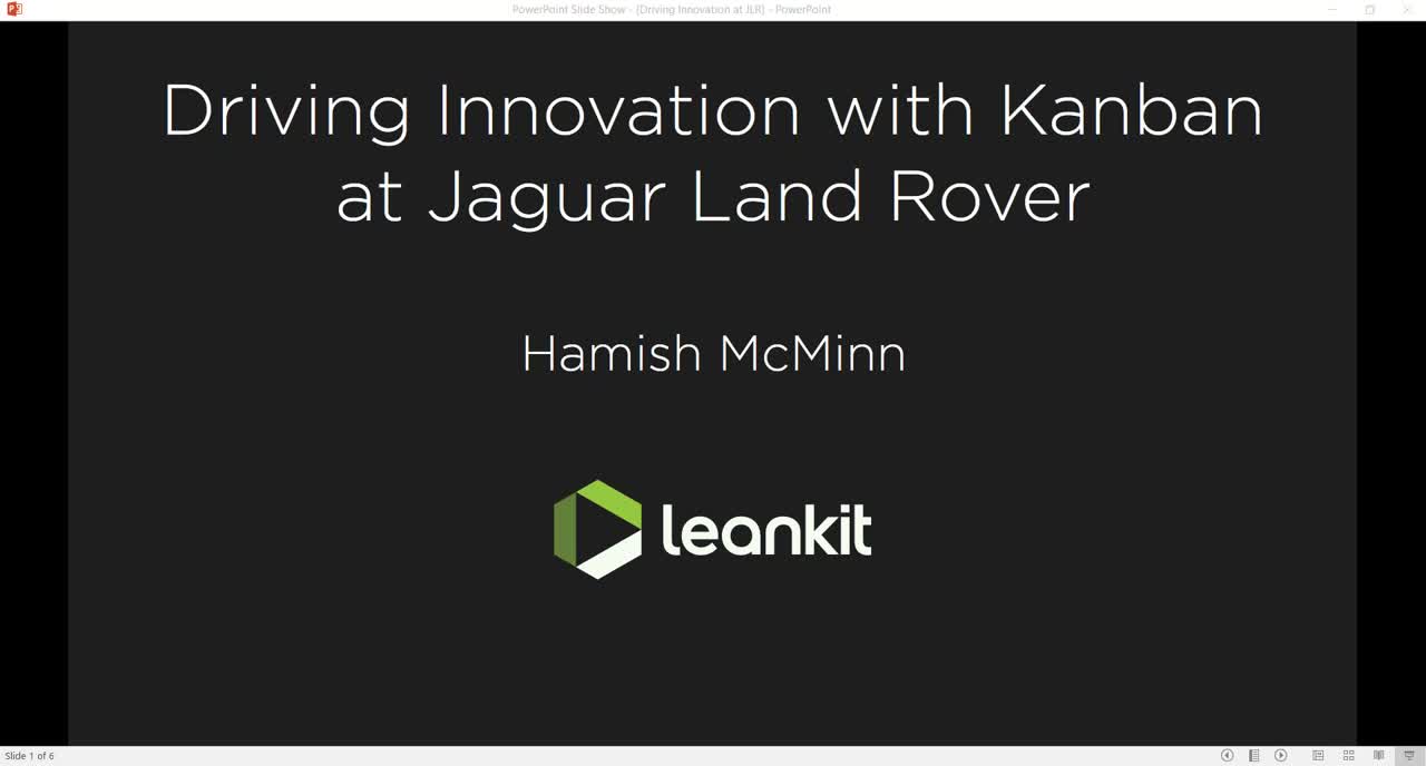 Video: Driving Innovation with Kanban at Jaguar Land Rover