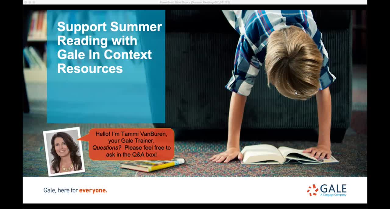 Support Summer Reading with Gale In Context Resources