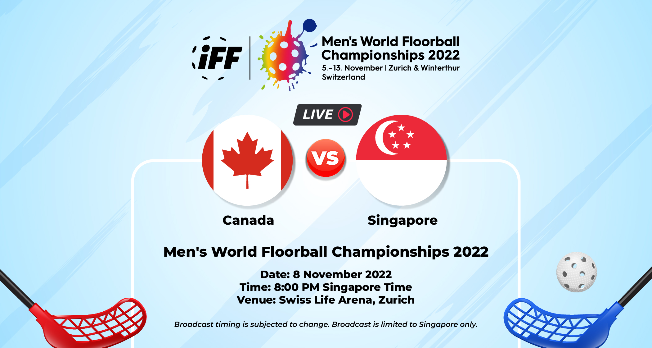 Mens World Floorball Championships 2022