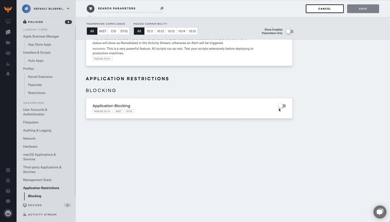 Application-Blocking-Blueprint