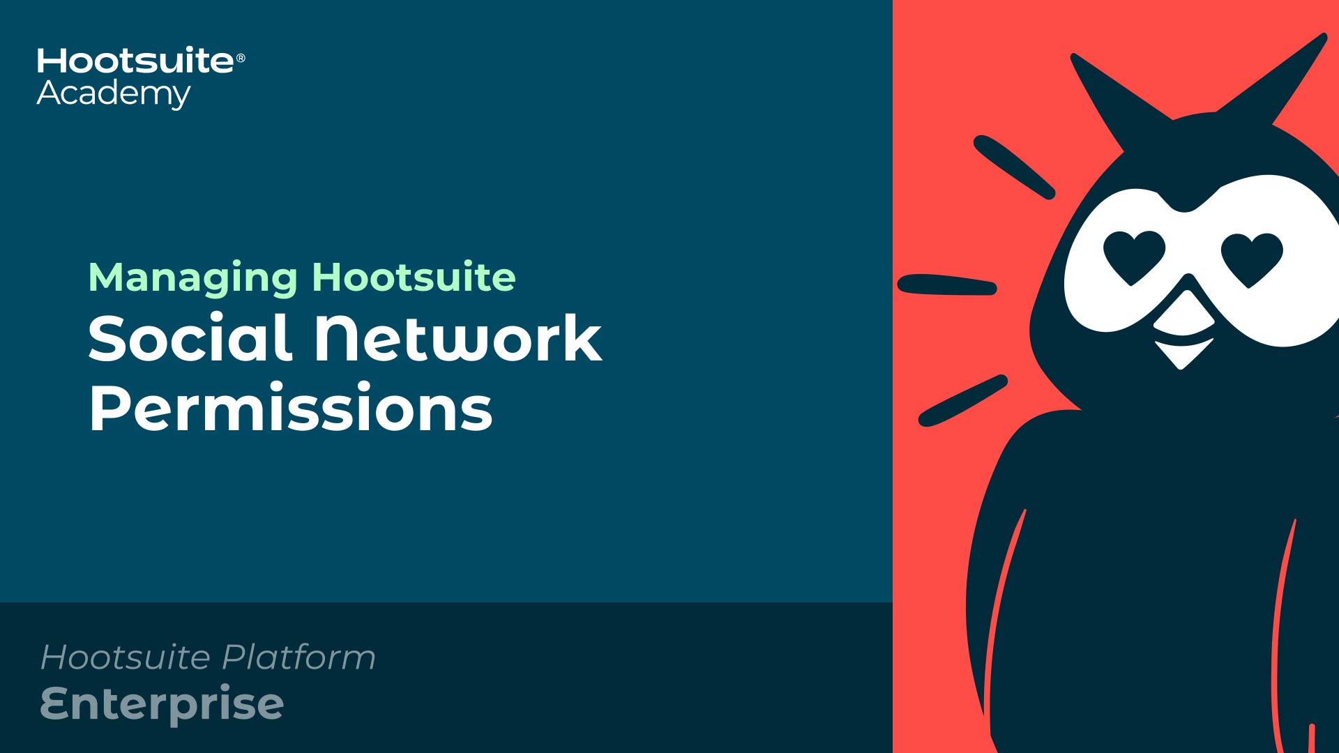 Administrar los permisos de las redes sociales de Hootsuite.