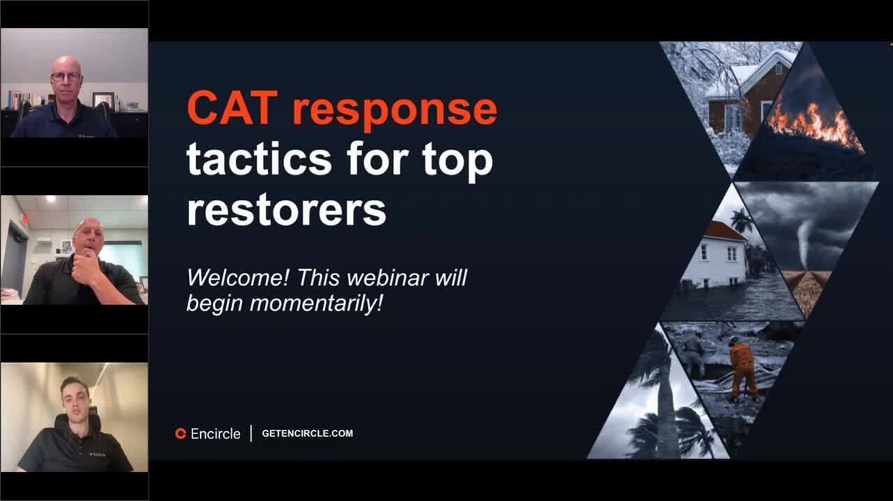 CAT emergency response tactics for top restorers