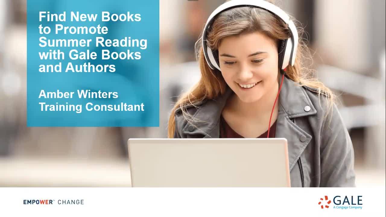 Find New Books to Promote Summer Reading with Gale Books and Authors