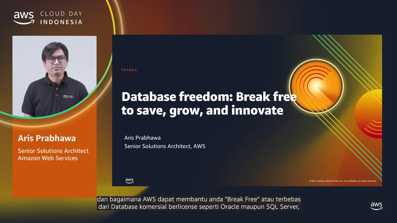 TEC004 - Database Freedom: Free to store, grow and innovate