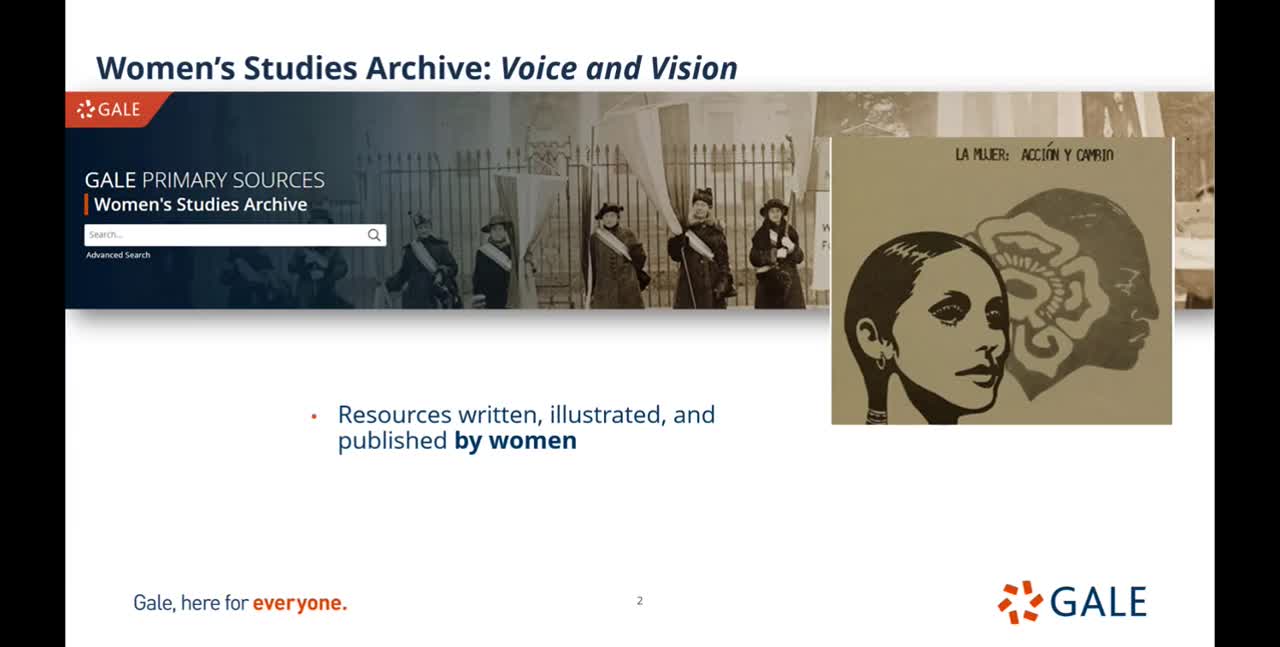 Women’s Studies Archive, Part II: Voice and Vision - Content Overview - For Higher Ed Users