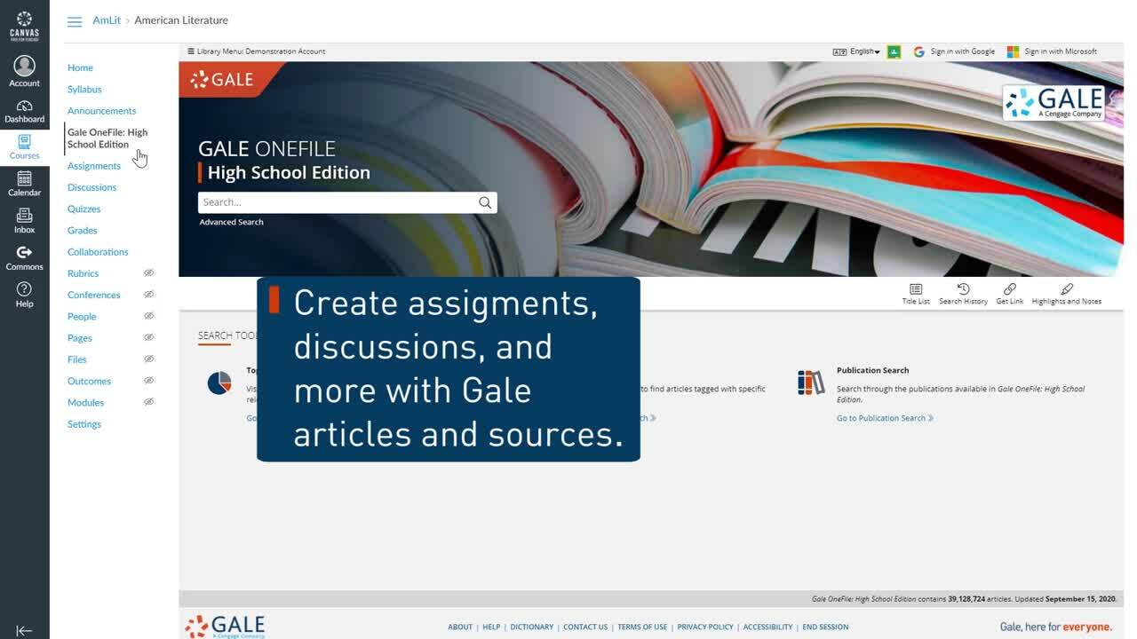 Gale Tools - Install Gale Apps in Your Canvas LMS