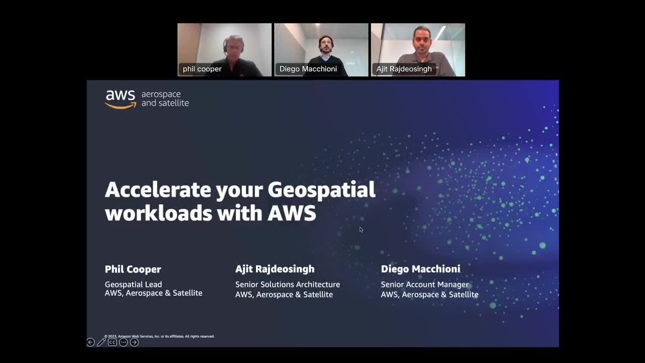 Accelerate your geospatial workloads with AWS