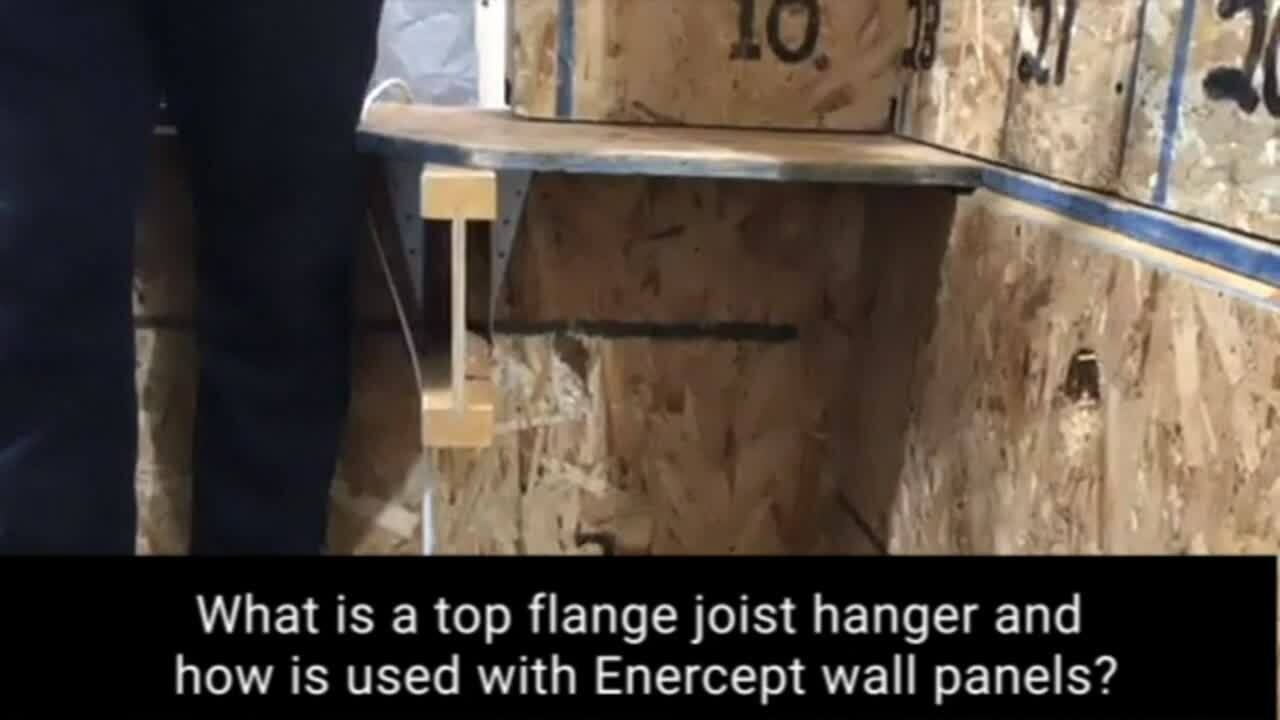 FAQ_Web_What is a top flange joist hanger and how is it used with Enercept wall panels