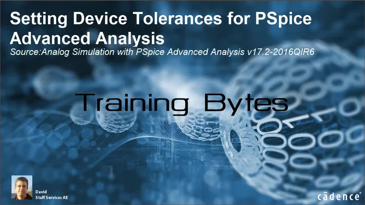 Setting Device Tolerances for PSpice Advanced Analysis